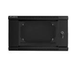 Lanberg rack cabinet 19” double-section wall-mount 6U / 600x600 for self-assembly (flat pack), black