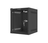 Lanberg rack cabinet 10” wall-mount 6U / 280x310 for self-assembly (flat pack), black