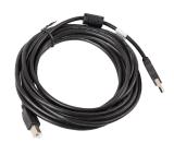 Lanberg USB-A (M) -> USB-B (M) 2.0 cable 5m, black ferrite