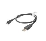 Lanberg USB MICRO-B (M)  ->  USB-A (M) 2.0 cable 0.5m, black