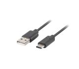 Lanberg USB-C(M) ->  USB-A (M) 2.0 cable 0.5m, black QC 3.0