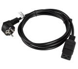 Lanberg CEE 7/7 -> IEC 320 C19 power cord 16A 1.8m VDE, black