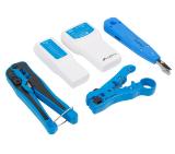 Lanberg  network toolkit with RJ45 RJ11 cable tester, crimping, stripping and lsa-insertion tool