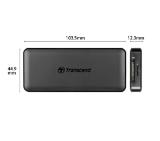 Transcend 3-Port Hub, 1-Port PD, SD/MicroSD Reader, USB 3.1 Gen 2, Type C