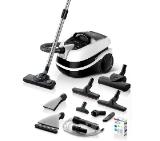 Bosch BWD421PRO, 3in1 vacuum cleaner for dry and wet cleaning, 2,5 lt dust container, 2100 W, HEPA H13, 12 m radius, liquid pick-up nozzles, parquet brush, turbo brush, water tank: 5 l, white-black-silver