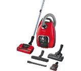 Bosch BGB8PET1, Vacuum Cleaner, Hygienic SelfClean ProAnimal brush, washing HEPA filter, 74 dB, Series 8, red