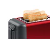 Bosch TAT3P424, Toaster, Compact toaster,DesignLine, 820-970 W, Auto power off, Defrost and warm setting, Lifting high, Red