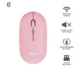 TRUST Puck Wireless & BT Rechargeable Mouse Pink