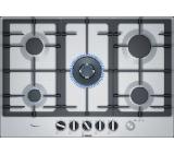 Bosch PCR7A5M90, Serie 6, Gas hob, 5 zones, FlameSelect, 75 cm, Stainless steel,