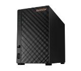 Asustor AS1102T, 2 bay NAS, Realtek RTD1296, Quad-Core, 1.4GHz, 1GB DDR4 (not expandable), 2.5GbE x1, USB3.2 Gen1 x2, WOW (Wake on WAN), System Sleep Mode