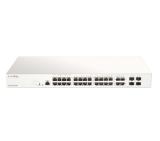 D-Link 28-Port Gigabit PoE+ Nuclias Smart Managed Switch including 4x 1G Combo Ports, 370W (With 1 Year License)