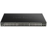 D-Link 48-port Gigabit Smart Managed Switch with 4x 10G SFP+ ports, 370Watts