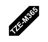 Brother TZe-M365 Labelling Tape Cassette – Matt Laminated White On Black, 36mm wide