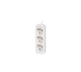 Lanberg power strip 1.5m, 3 sockets, french quality-grade copper cable, white