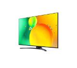 LG 55NANO763QA, 55" 4K IPS HDR Smart Nano Cell TV, 3840x2160, Pure Colors, DVB-T2/C/S2, Active HDR ,HDR 10 PRO, webOS Smart TV, ThinQ AI, NVIDIA GeForce, HGiG, WiFi, Clear Voice Pro, Bluetooth 5.0, Miracast / AirPlay2, One Pole stand, Black