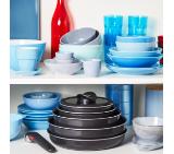 Tefal L1539053 Easy Cook & Clean 10pcs set : FP24/28 + SCP 16/20 with lids + sautepan 24 with lid  + 2 handles