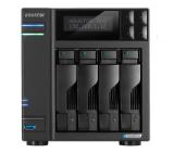 Asustor Lockerstor AS6704T, 4 Bay NAS, Intel Jasper Lake Quad-Core 2.0GHz, 4GB RAM DDR4, 2.5GbE x 2, M.2 SSD Slotsx4 (Diskless), USB 3.2 Gen 2x2, Toolless installation, with hot-swappable tray, hardware encryption, MyArchive, EZ connect, EZ Sync, Black