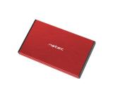 Natec External HDD/SSD Enclosure Rhino Go SATA 2.5" USB 3.0 Red