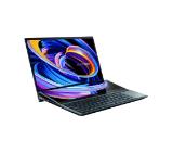 Asus Zenbook Pro Duo 15 OLED UX582ZW-OLED-H941X, Screen Pad Plus, Intel Core i9-12900H 3.8 GHz(24M Cache,up to 5.0 GHz,14 cores),32GB DDR5 on BD.,1TB PCIe4.0 Perf. SSD,NVIDIA GeForce RTX 3070 Ti 8GB, WiFi 6.0, Illum.Kb.,Win 11 Pro 64, Celestial Blue