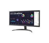 LG 26WQ500-B, 25.7" UltraWide AG, IPS Panel, 1ms MBR, 5ms, CR 1000:1, 250 cd/m2, 21:9, 2560x1080, HDR 10, sRGB over 99% , AMD FreeSync, 75Hz, Reader Mode, HDMI, Headphone Out, Tilt, Headphone Out, Black