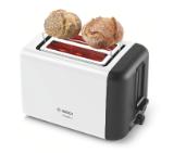Bosch TAT3P421, Compact toaster, DesignLine, 820-970 W, Auto power off, Defrost and warm setting, Lifting high, White