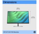 HP E27 G5, 27" IPS FHD Monitor