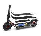 Sharp Electric Scooter, Range per charge: 25 km, LED Display, USB Charging Port, Bluetooth, IPX4 certification, Wheel size: 8.5", Dual brake systems, Wooden illuminated deck, Max load: 120 kg, Black