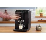 Bosch TIE20119, SER2, Automatic coffee-espresso machine, VeroCafe, 1300 W, 1.4 litre, 15 bar, OneTouch function, MilkMagic Pro, Glossy Black
