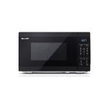 Sharp YC-MG02E-B, Fully Digital, Built-in microwave grill, Grill Power: 1000W, Cavity Material -steel, 20l, 800 W, LED Display Blue, Timer & Clock function, Child lock, White door, Defrost, Cabinet Colour: Black