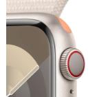 Apple Watch Series 9 GPS + Cellular 41mm Starlight Aluminium Case with Starlight Sport Loop