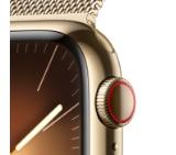 Apple Watch Series 9 GPS + Cellular 41mm Gold Stainless Steel Case with Gold Milanese Loop