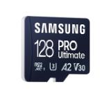 Samsung 128GB micro SD Card PRO Ultimate with USB Reader , UHS-I, Read 200MB/s - Write 130MB/s, U3, V30, A2