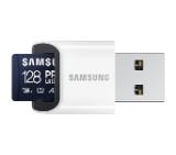 Samsung 128GB micro SD Card PRO Ultimate with USB Reader , UHS-I, Read 200MB/s - Write 130MB/s, U3, V30, A2