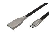 Natec USB-C(M) -> USB-A (M) 2.0 cable 1m. Black metal