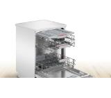 Bosch SMS4HVW00E SER4 Free-standing dishwasher, D, Polinox, 9,0l, 14ps, 6p/5o, 46dB(C), Silence 45dB, 3rd drawer, Rackmatic, white, Eco 270 min, Half load, HC