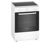 Bosch HKA090220, SER2, Electric free-standing cooker, A, 66 l, 3D Hotair, White