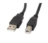 Lanberg USB-A (M) -> USB-B (M) 2.0 ferrite cable 1m, black