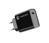 Natec USB Charger Ribera 1X USB-C 20W, Black
