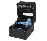 Citizen Label Desktop printer CL-E300 Direct thermal Print Speed 200mm/s, Print Width(max.) 4"(104 mm)/ Media Width (min-max) 1"- 5"(25.4-118.1 mm)/ Roll Size(max) 5"(125 mm), Core Size 1" (25mm), Resol.203dpi/ Interface USB/RS-232/LAN EN Plug(EU) Black