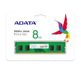Adata 8GB Desktop Memory - DDR4 U-DIMM 2666 MHz , 1.2V