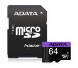 ADATA 64GB MicroSDXC UHS-I CLASS 10 (with adapter)