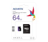 ADATA 64GB MicroSDXC UHS-I CLASS 10 (with adapter)