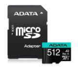 Adata 512GB MicroSDXC UHS-I U3 V30S A2 (1 adapter)
