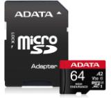 Adata 64GB MicroSDXC UHS-I U3 V30S(R100MB/s) HIGH (1 adapter)
