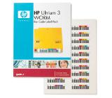 HP LTO3 Ultrium WORM Bar Code label pack