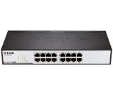 D-Link 16-Port 10/100Mbps Fast Ethernet Unmanaged Switch, rack mountable