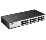 D-Link 24-Port 10/100Mbps Fast Ethernet Unmanaged Switch, rack mountable