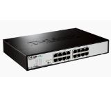 D-Link 16-Port 10/100/1000Mbps Copper Gigabit Ethernet Switch, rack mountable