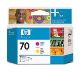 HP 70 Magenta and Yellow Printhead