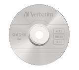 Verbatim DVD-R AZO 4.7GB 16X MATT SILVER SURFACE (5 PACK)